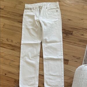 Calvin Klein Men's Straight White Jeans